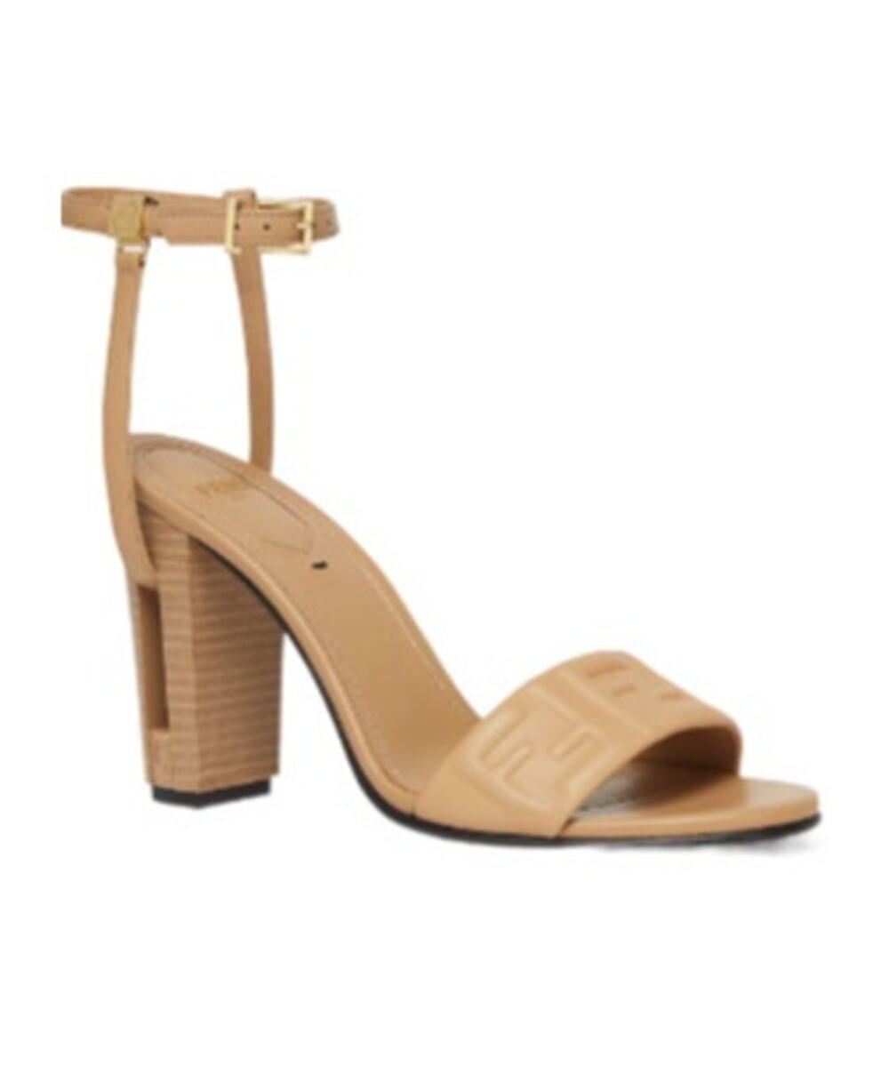 Fendi Dolphin Logo Embossed Ankle Strap Sandals BNIB SIZE 40